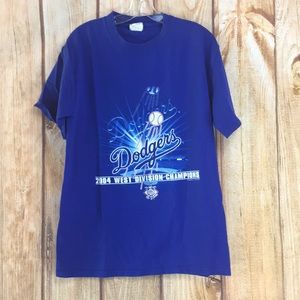 ➡️2004 DODGERS West Division Champs Tee Size M